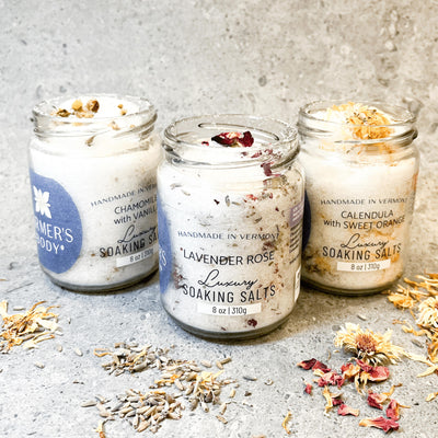 Luxury Bath Salts + Soak Trio